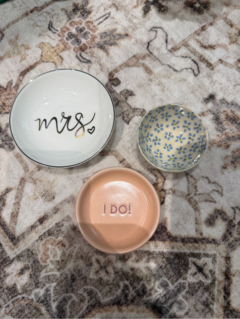 Set of 3 trinket dishes